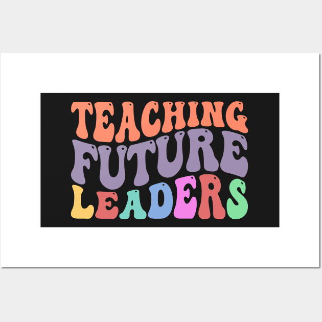 Teaching Future Leaders, Cute Kindergarten teacher Wall Art by yass-art